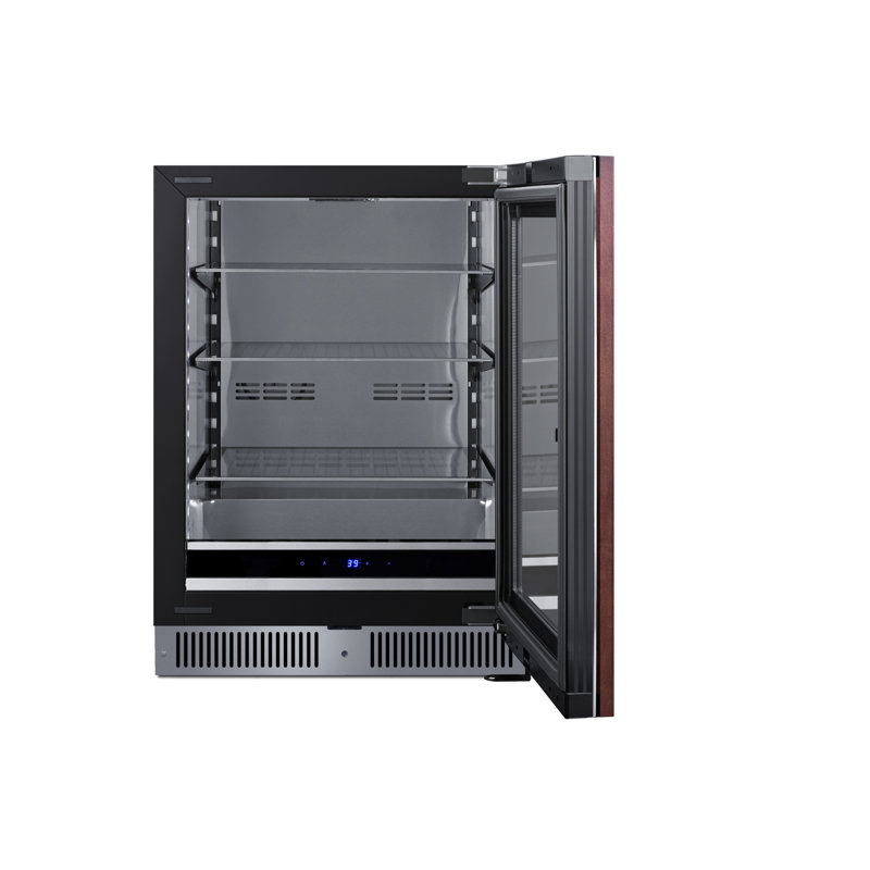 Summit Appiance  24" Wide Built-In Panel Ready Beverage Center, Right Handed