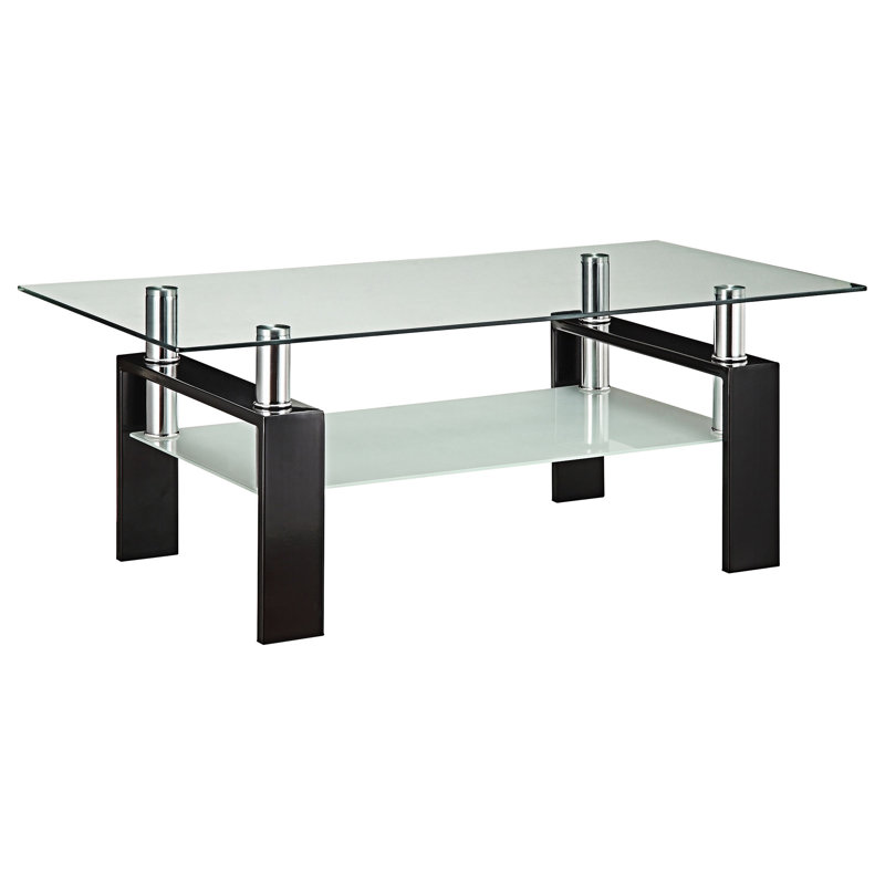 Rectangular Glass Top Coffee Table