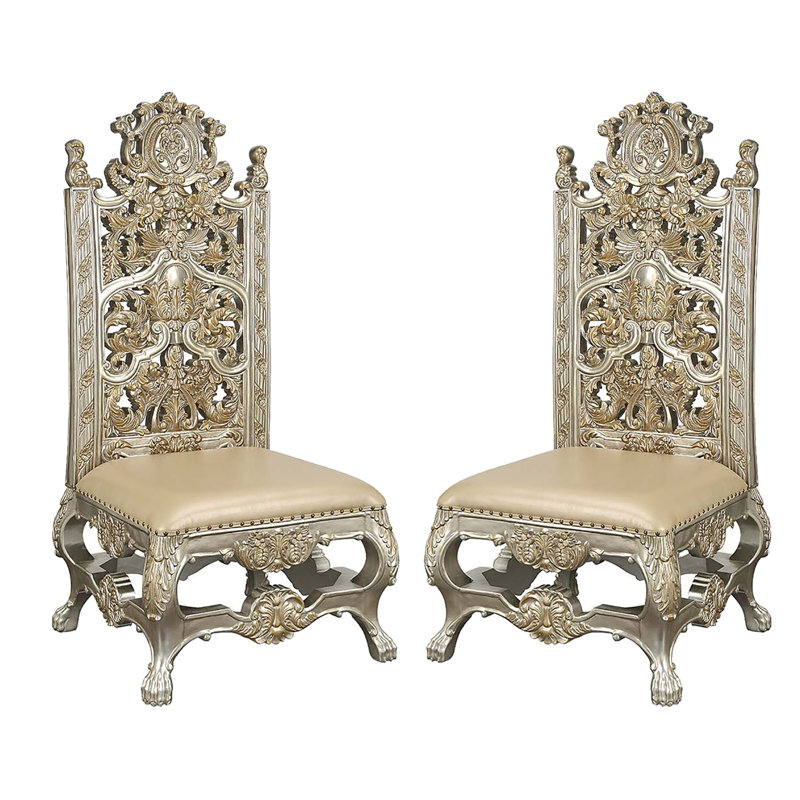 Faux Leather Side Chair