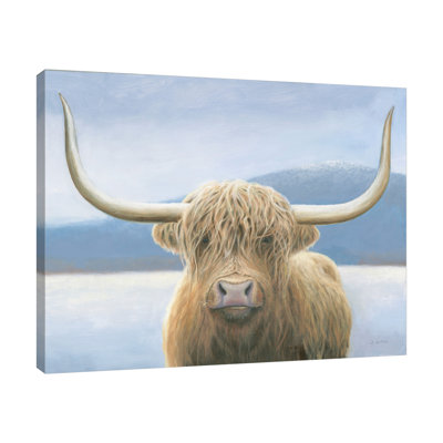 «Highland Cow V2» par James Wiens - peinture sur toile tendue