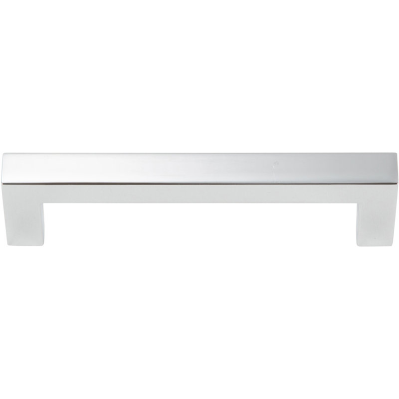 Polished Chrome Modern Bar Pull with Mounting Hardware