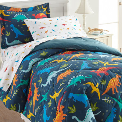 Ensemble de draps 100% coton Wildkin - Draps doux et confortables - Dinosaures du Jura