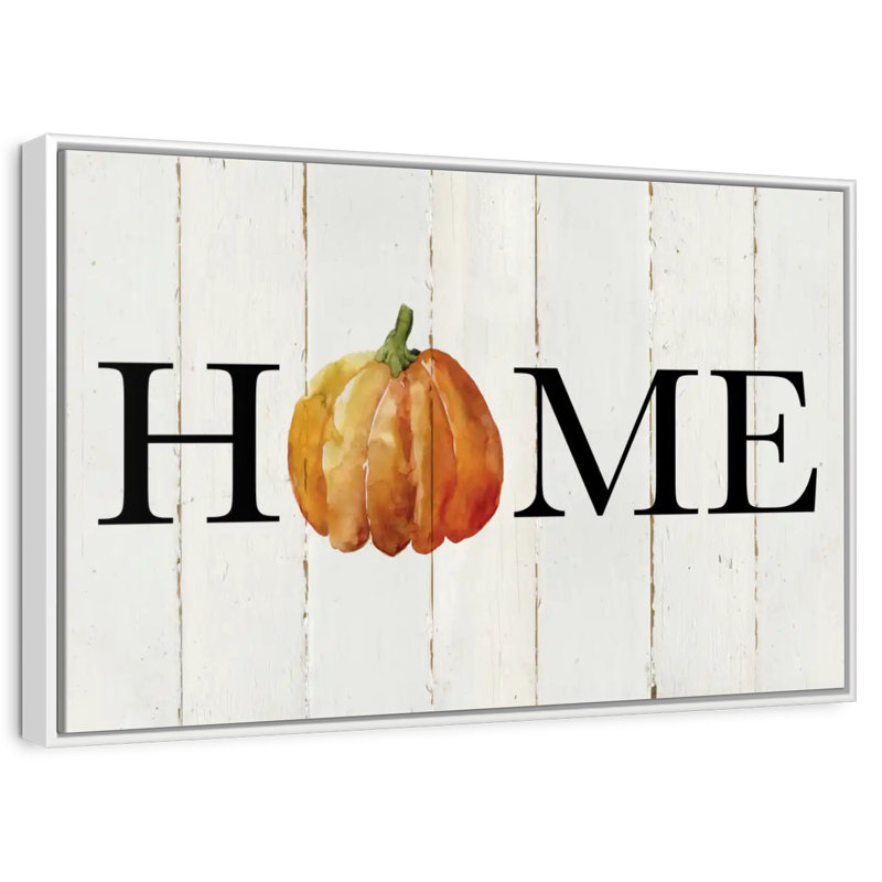 Plaque murale Home, Cadre flottant blanc, 31 po x 21 po