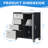 Heavy-Duty Mobile Tool Cabinet with 4 Drawers & Lockable Door, Full-Extension Ball Bearing Slide Rolling Garage Storage-636212742