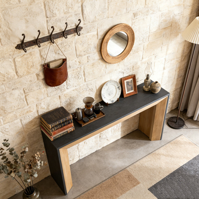 Console Elegant, Brun et noir