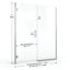 Porte de douche à charnière sans cadre l 47 po x H 72 po Coppia-1052083482-1052083460