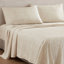 Ensemble de couette rayée 7 pièces en microfibre grise toutes saisons