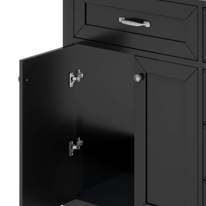 Meuble-lavabo 36 po avec tiroirs 36 po, Noir
