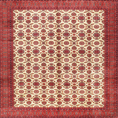 Wool Floral Indoor Rug