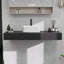Lavabo de salle de bain rectangulaire en céramique 15,75 "x 11,81"