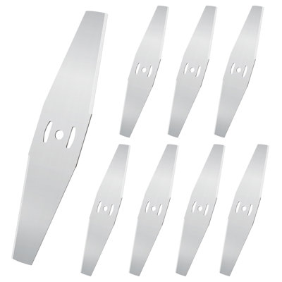 8Pcs Lawn Mower Blades Cutting Blades Metal Garden Grass Trimming Blades