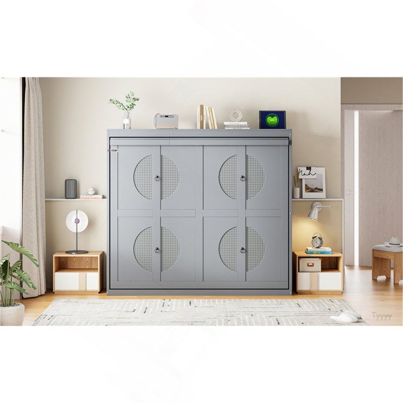 Lit escamotable double pleine grandeur, Grey, Full