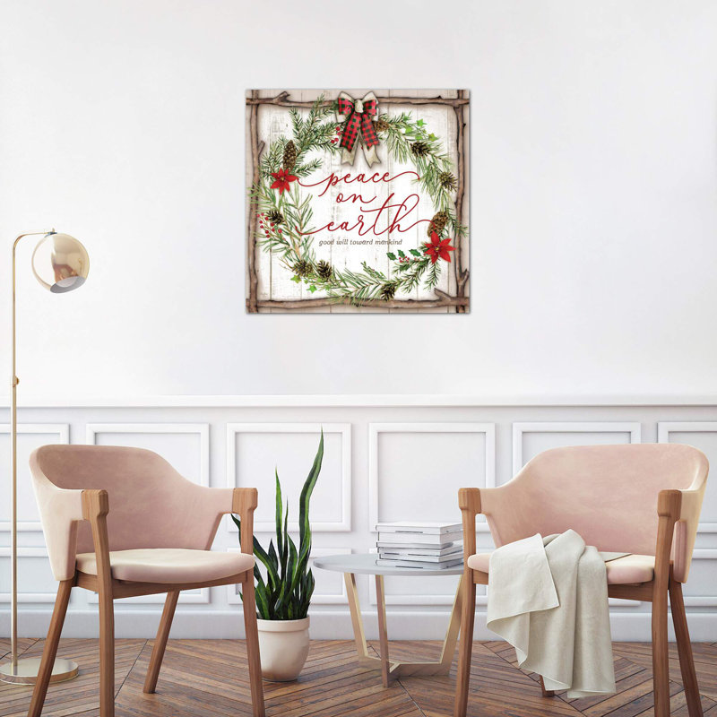 Peace On Earth - Wrapped Canvas Print, 66.04 cm H x 66.04 cm W x 1.91 cm D