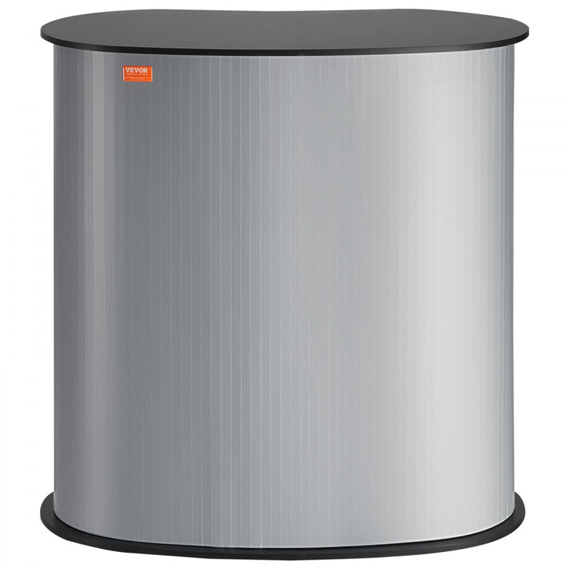 Portable Tradeshow Podium Table, 35.43" x 19.29" x 37.01", Display Exhibition Counter Stand