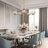 Mourine 5 - Light Dimmable Sputnik Modern Linear Chandelier