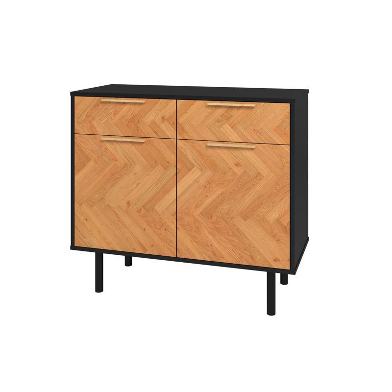 90cm Sideboard, Black