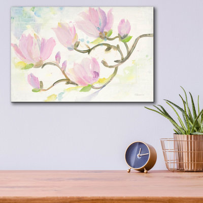 Art mural en verre «Flowering Branches» par Albena Hristova
