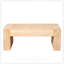 Table basse en bois rustique, table de centre en bois d'ingénierie avec finition délavée, table de salon de style campagne moderne