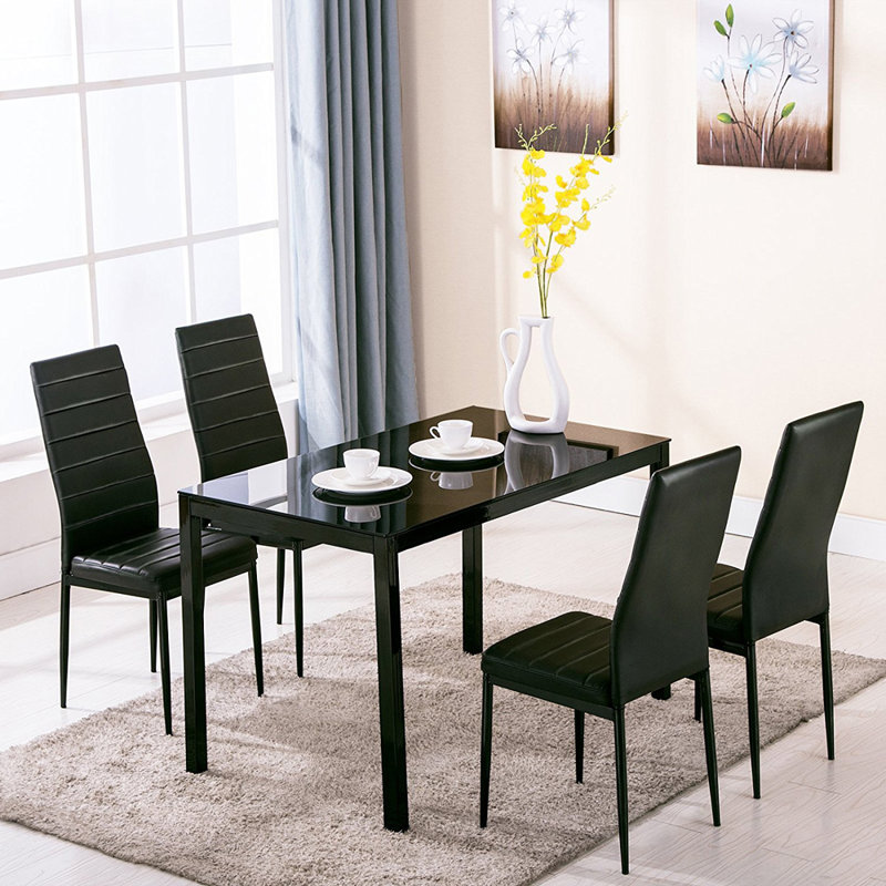 4 - Person Dining Set, 75cm H x 80cm L x 120cm W