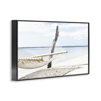 Beachside Hammock Coast Framed Giclee, design by Noah Bay