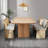 Modern Rectangular Solid Wood Dining Table-1801814689