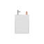 Lavabo pour salle de bain Sutcliffe, blanc-2136520338