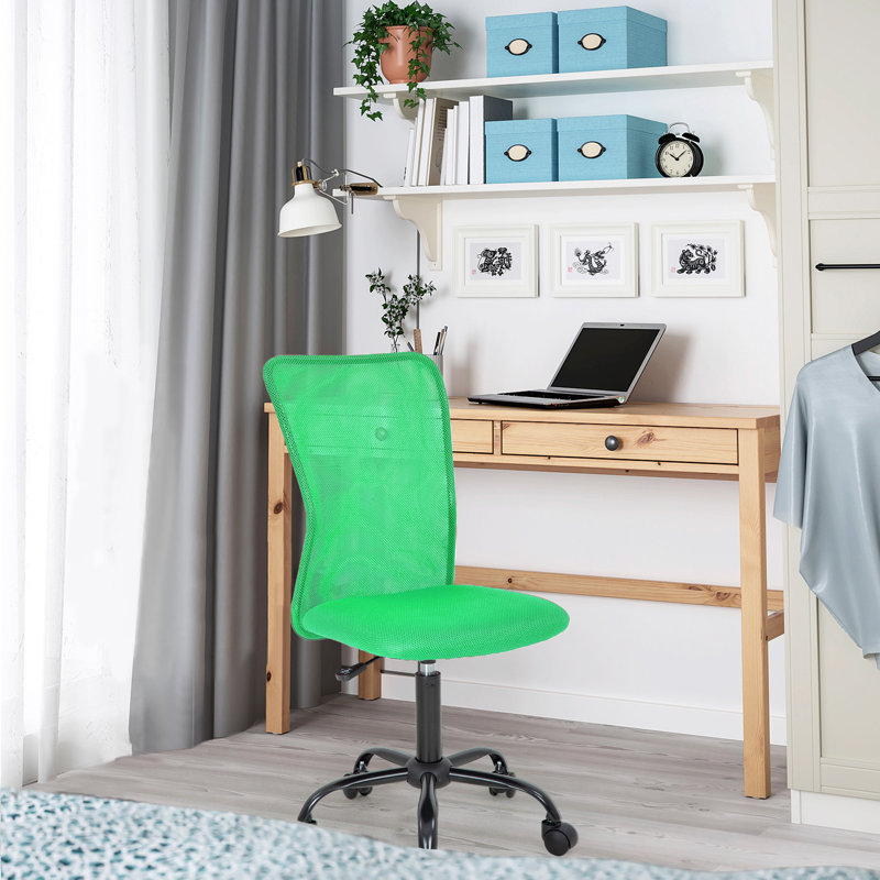 Adjustable Black Mesh Executive Office Chair with Lumbar Support