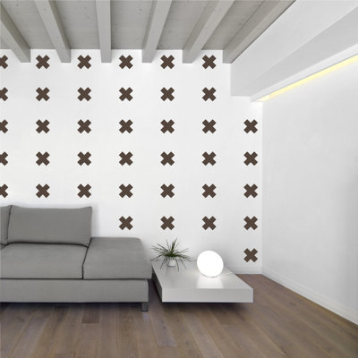 Décalcomanie murale à motifs croisés suisses