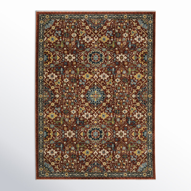 Hovis Moroccan Indoor Rug, Rectangle 6'7" x 9'6"