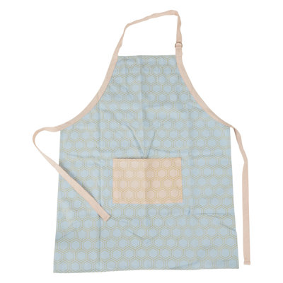 Geometric Cotton Bib Apron