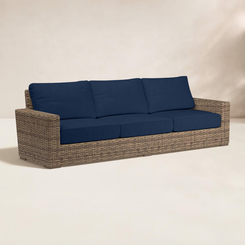 Canapé d'extérieur large de 106 po avec coussins Havana, Spectre indigo Sunbrella®