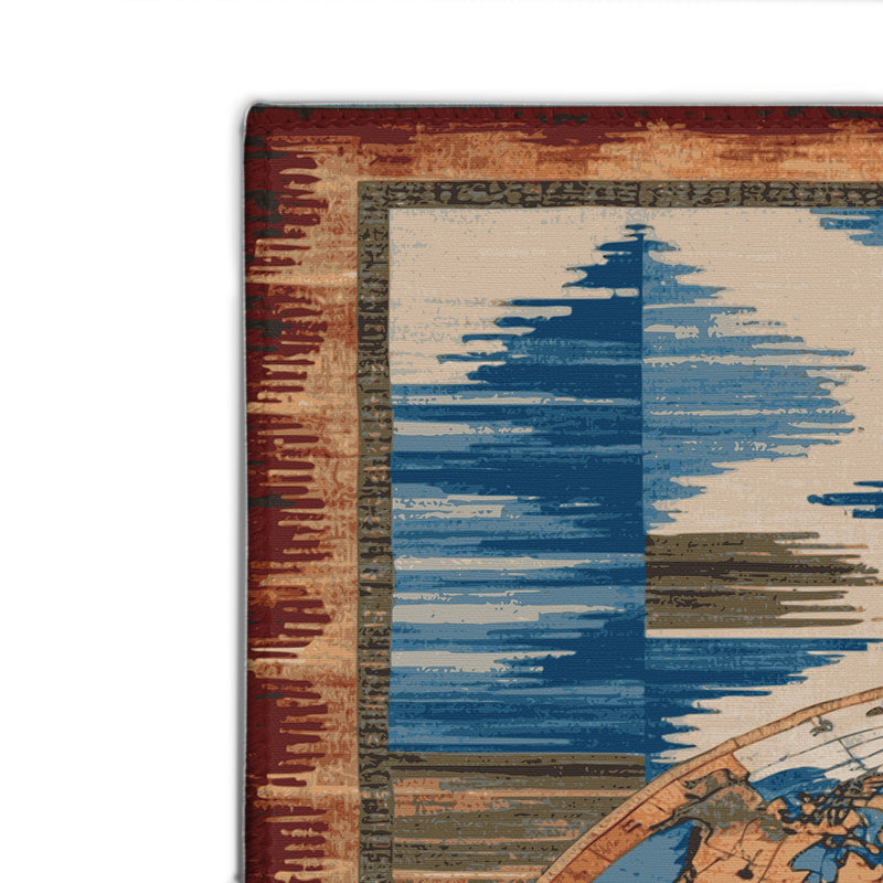 Tapis d'intérieur et d'extérieur brun Nature, Rectangulaire 2 pi x 3 pi
