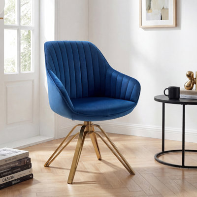 Velvet Swivel Accent Chair