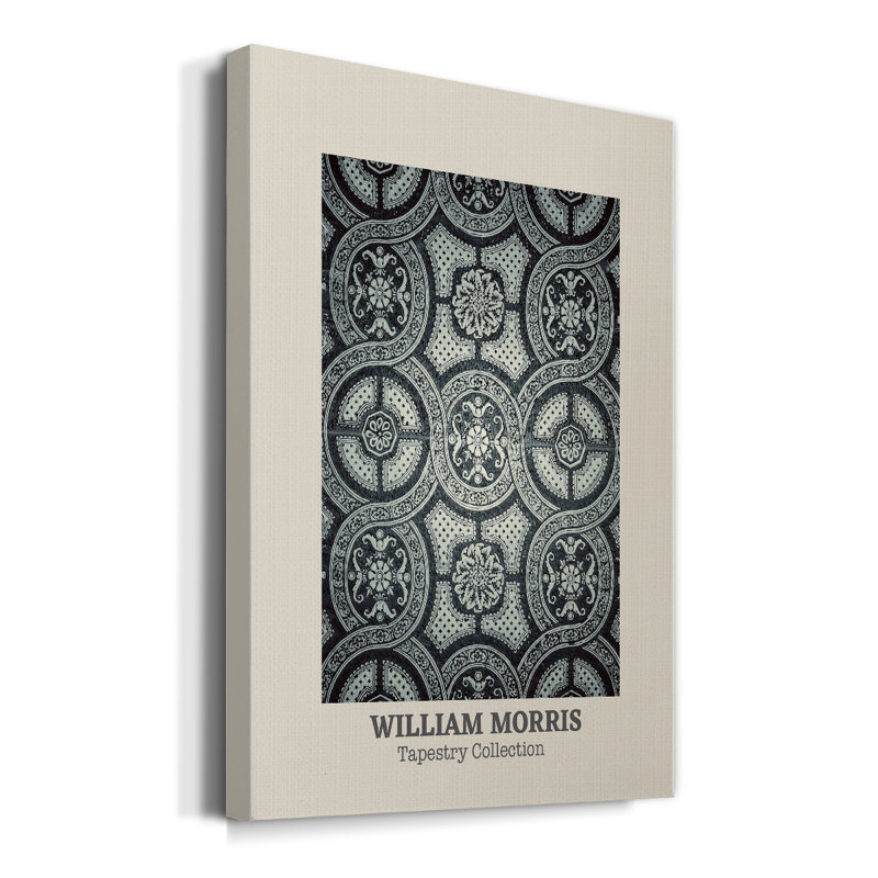 William William Gallery, toile tendue avec châssis William Morris, H 36 po x l 24 po