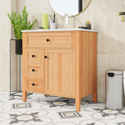 Meuble-lavabo 30 po avec lavabo, tablette et tiroirs