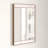 Lina Rectangular Metal Wall Mirror with Marble-1622847877