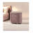 1Pc Velvet Upholstered Gorgeous Nightstand Of Two Drawers Wooden