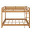 Structure de lit superposé en bois avec échelle de sécurité-128993126