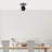 Elegant Black Metal Chandelier, 7.9 x 9.8 x 9.8 inches | Traditional Industrial Design, E14 Socket (Max 40W) | Features Glass Cap, Perfect for Dining Room or Living Space | Stylish Lighting Fixture, Bulb Not Included-1740396837-1740396838