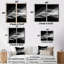 «Black White Contemplative Abstraction II», art mural moderne sur toile-2008043376-2008043388-2008043378