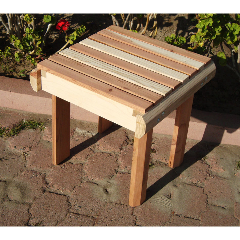 Table d’appoint en bois massif Henry, Super Deck