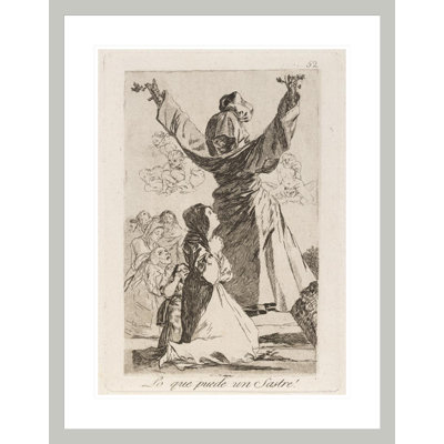 Lo que puede un Sastre! (What a tailor can do!) by Francisco de Goya -Framed Giclee Print