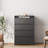 4 Drawer Black Dresser with No Handle Design-1921165999