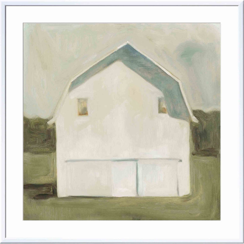 Serene Barn VI Painting by Emma Scarvey, White, 18"H x 12"W