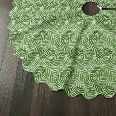 Leaves Collection Printed Christmas Tree Skirt-54" Diameter