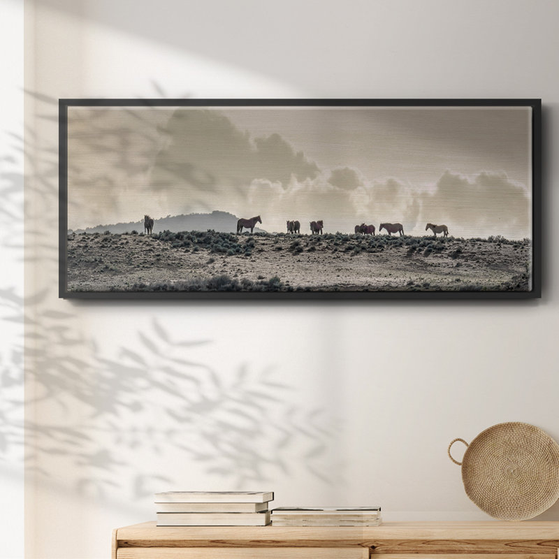 Wild Horse Ridge - toile encadrée, H 20 po x l 50 po