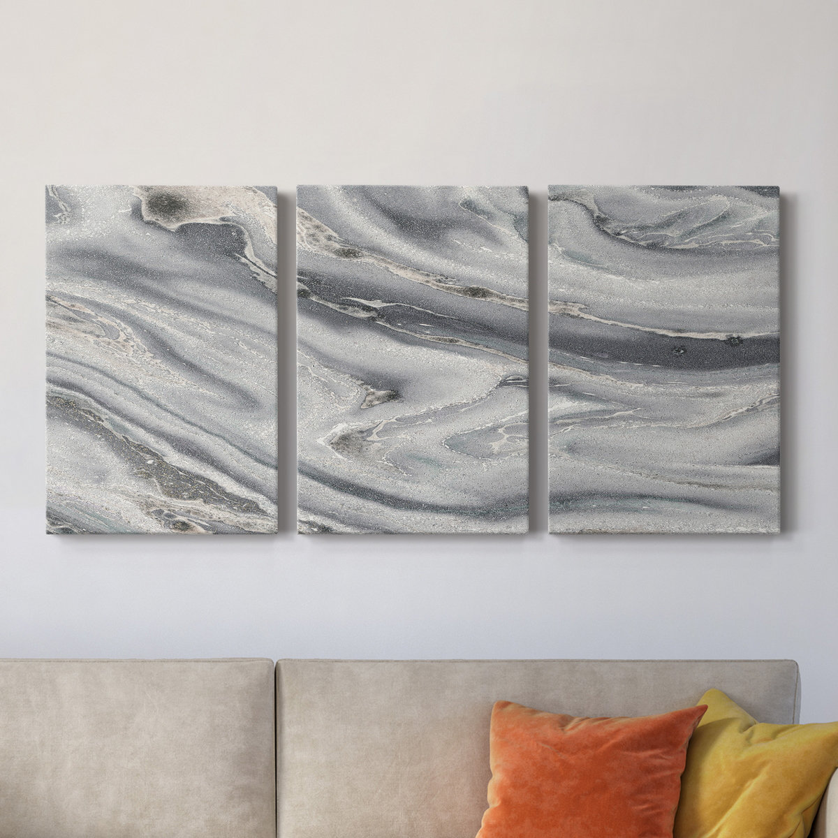 Ivy Bronx Amalfi - 3 Piece Wrapped Canvas Painting Set | Wayfair