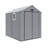 6 ft. W x 8 ft. D Resin Outdoor Storage Shed with Floor and 2 Windows-131267947
