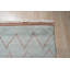 Blue Hand-Knotted Wool Open Zigzags Geometric Modern Contemporary Carpet Rug-1998584755