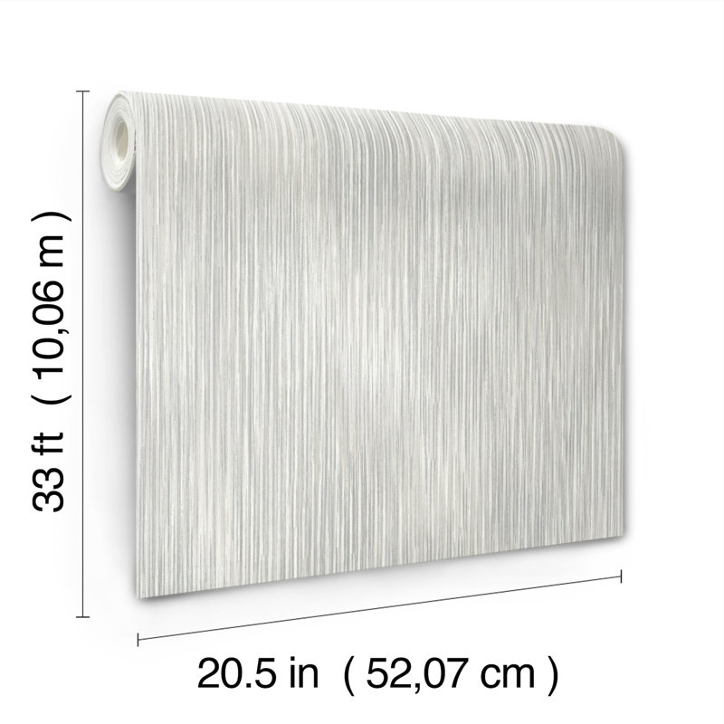 Malin Faux Grasscloth Wallpaper, Gray